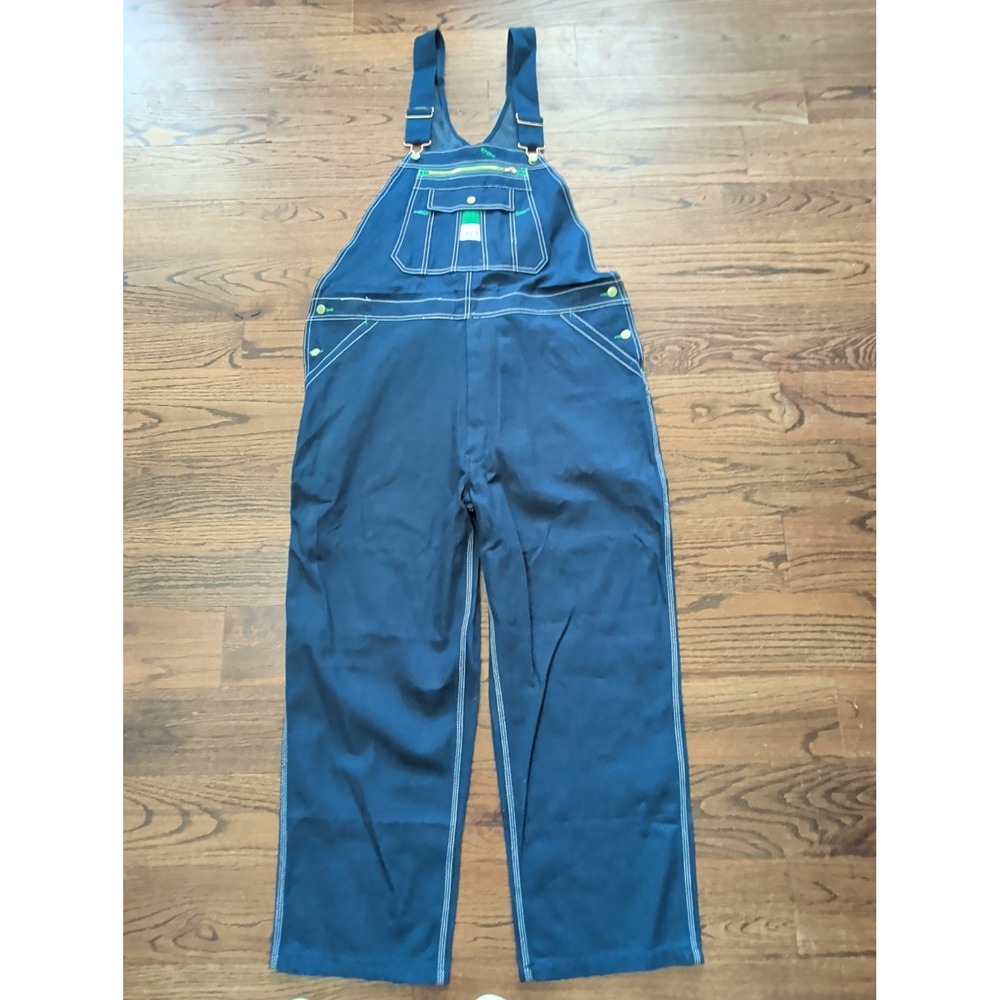 Liberty Denim Bibs Overalls Men's 42 x 28 Blue Workwear Carpenter Farmer Utility